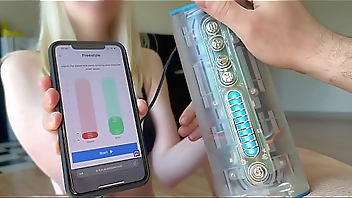 This automatic blowjob machine milked the cum right out of you